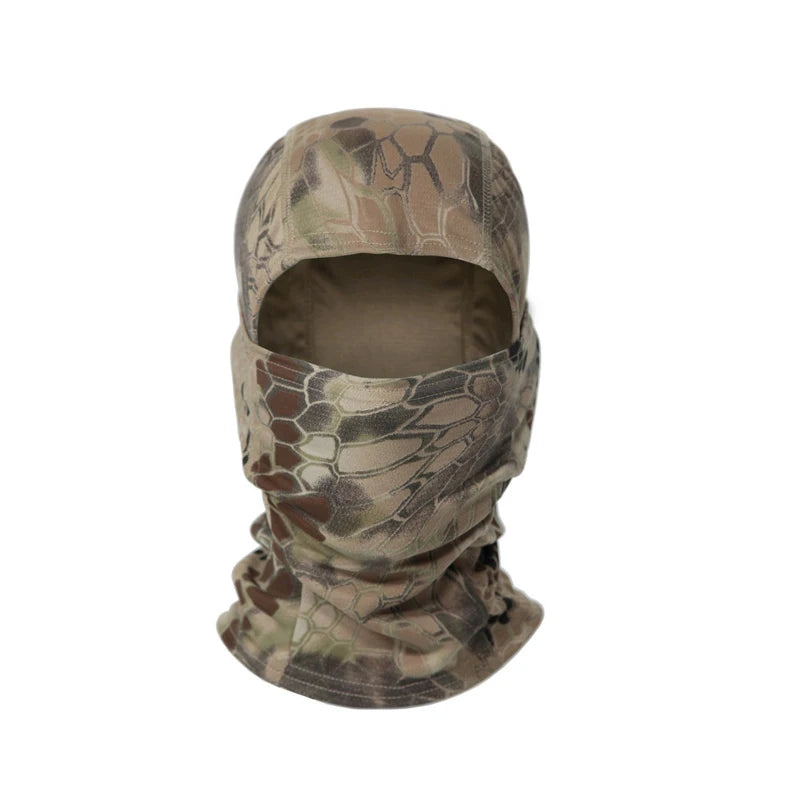 Camouflage Bivakmuts – Multifunctioneel Gezichtsmasker voor Outdoor, Motor, Skiën & Airsoft – Ademend & Comfortabel