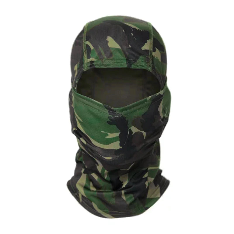Camouflage Bivakmuts – Multifunctioneel Gezichtsmasker voor Outdoor, Motor, Skiën & Airsoft – Ademend & Comfortabel