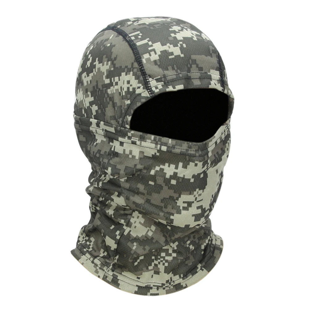 Camouflage Bivakmuts – Multifunctioneel Gezichtsmasker voor Outdoor, Motor, Skiën & Airsoft – Ademend & Comfortabel