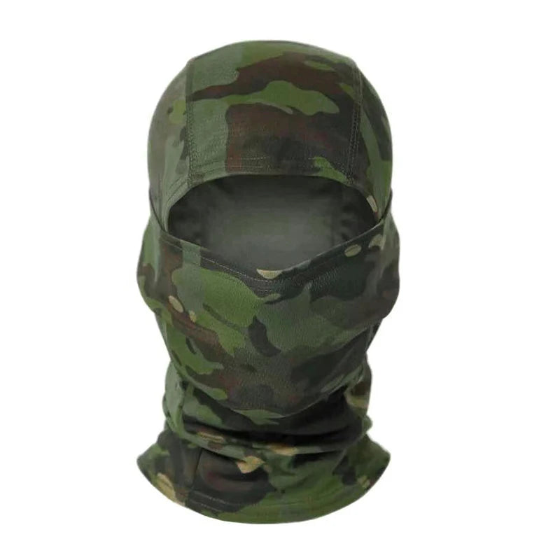 Camouflage Bivakmuts – Multifunctioneel Gezichtsmasker voor Outdoor, Motor, Skiën & Airsoft – Ademend & Comfortabel