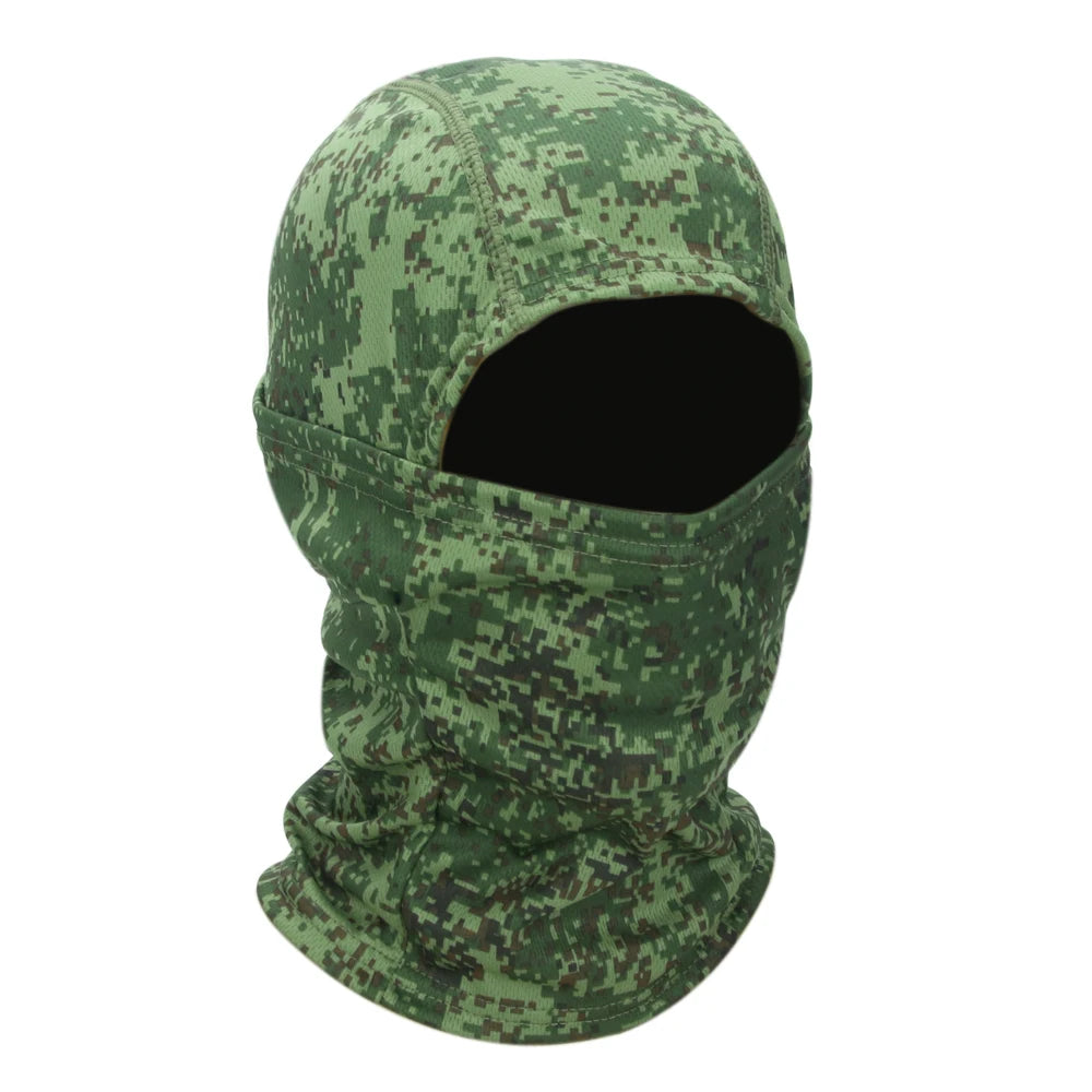 Camouflage Bivakmuts – Multifunctioneel Gezichtsmasker voor Outdoor, Motor, Skiën & Airsoft – Ademend & Comfortabel