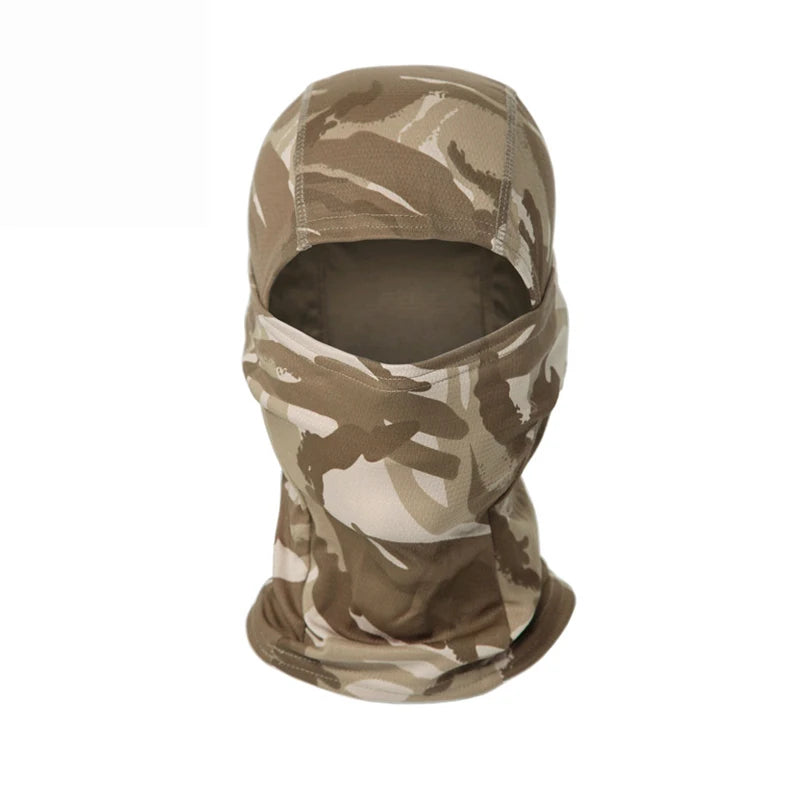 Camouflage Bivakmuts – Multifunctioneel Gezichtsmasker voor Outdoor, Motor, Skiën & Airsoft – Ademend & Comfortabel