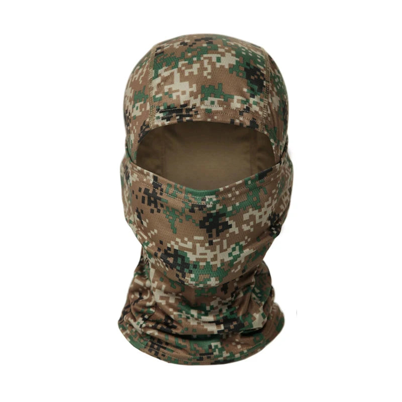 Camouflage Bivakmuts – Multifunctioneel Gezichtsmasker voor Outdoor, Motor, Skiën & Airsoft – Ademend & Comfortabel