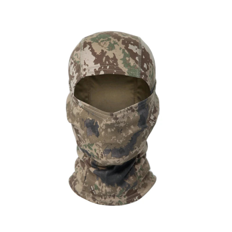 Camouflage Bivakmuts – Multifunctioneel Gezichtsmasker voor Outdoor, Motor, Skiën & Airsoft – Ademend & Comfortabel