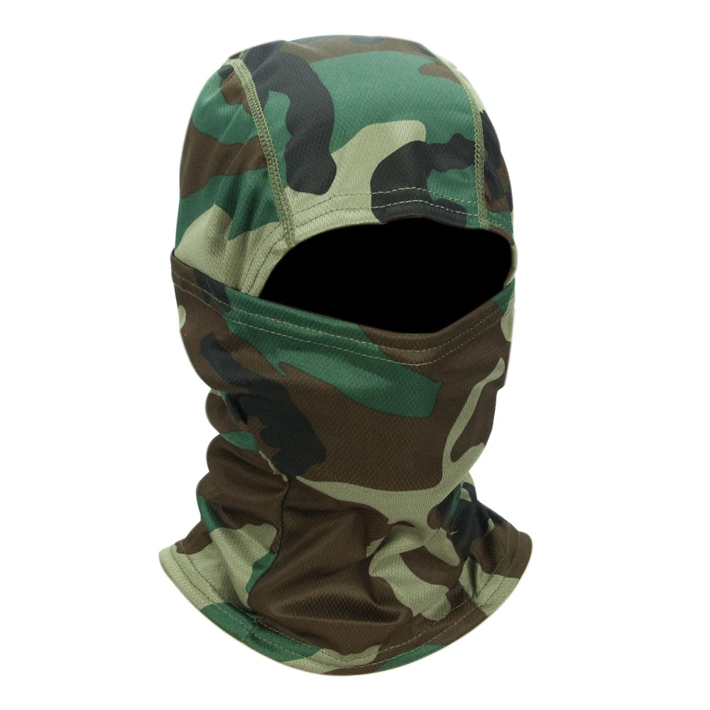 Camouflage Bivakmuts – Multifunctioneel Gezichtsmasker voor Outdoor, Motor, Skiën & Airsoft – Ademend & Comfortabel