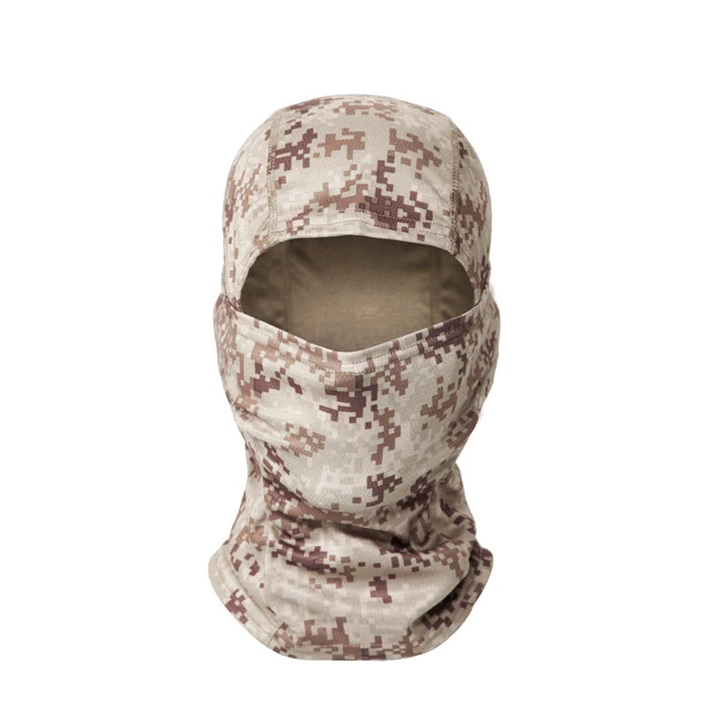 Camouflage Bivakmuts – Multifunctioneel Gezichtsmasker voor Outdoor, Motor, Skiën & Airsoft – Ademend & Comfortabel