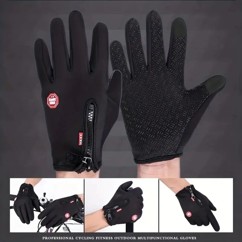 Fietshandschoenen voor Heren & Dames – Anti-Slip & Warm – Geschikt voor Herfst en Winter – Touchscreen – Winddicht & Comfortabe