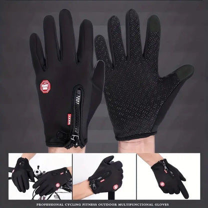 Fietshandschoenen voor Heren & Dames – Anti-Slip & Warm – Geschikt voor Herfst en Winter – Touchscreen – Winddicht & Comfortabe