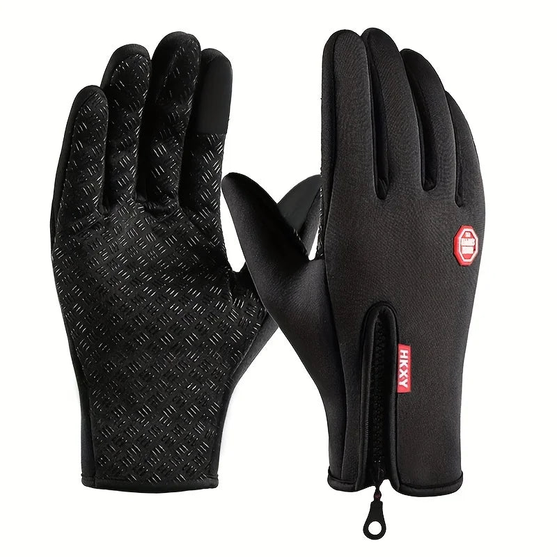Winterhandschoenen voor heren, dames, winter, thermische handschoenen met fleece, winddicht, antislip, voor koud werk, fietsen, hardlopen, fietsen Winterhandschoenen voor heren, dames, winter, thermische handschoenen met fleece, winddicht, antislip, voor koud werk, fietsen, hardlopen, fietsen