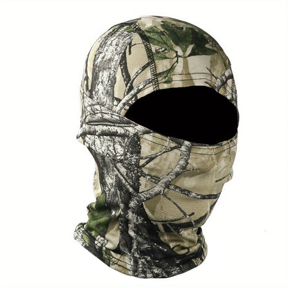 Camouflage Bivakmuts – Multifunctioneel Gezichtsmasker voor Outdoor, Motor, Skiën & Airsoft – Ademend & Comfortabel