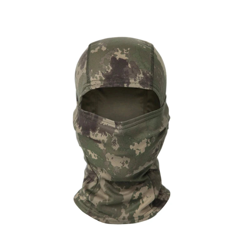 Camouflage Bivakmuts – Multifunctioneel Gezichtsmasker voor Outdoor, Motor, Skiën & Airsoft – Ademend & Comfortabel